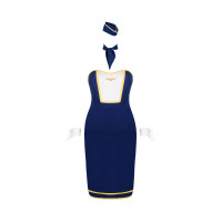 Костюм стюардеси OBSESSIVE - STEWARDESS UNIFORM COSTUME XS/S