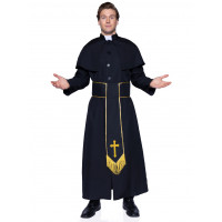 Костюм католицького священика Leg Avenue Priest 2 предмети, чорний, M/L