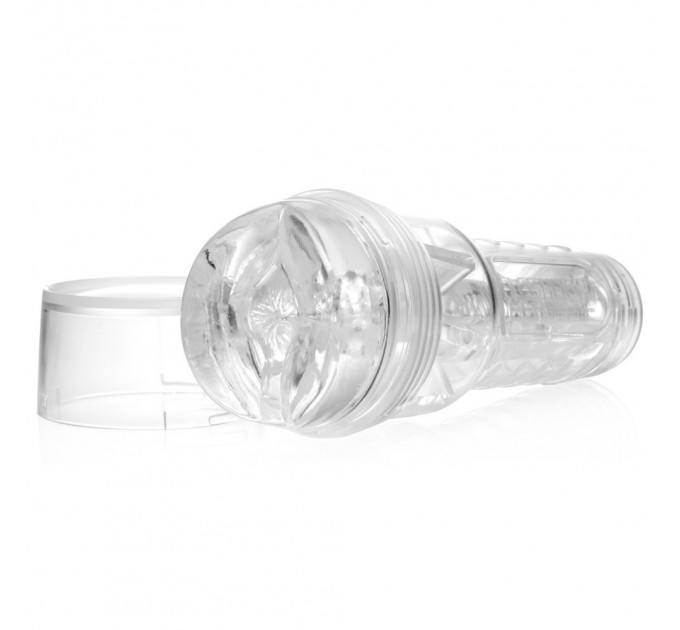 Мастурбатор анус в колбе, киберкожа Fleshlight Ice Butt Crystal, прозрачный
