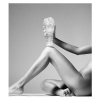 Мастурбатор анус у колбі, кібершкіра Fleshlight Ice Butt Crystal, прозорий