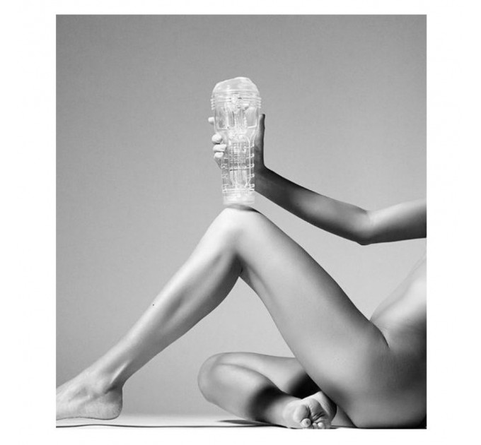 Мастурбатор анус в колбе, киберкожа Fleshlight Ice Butt Crystal, прозрачный