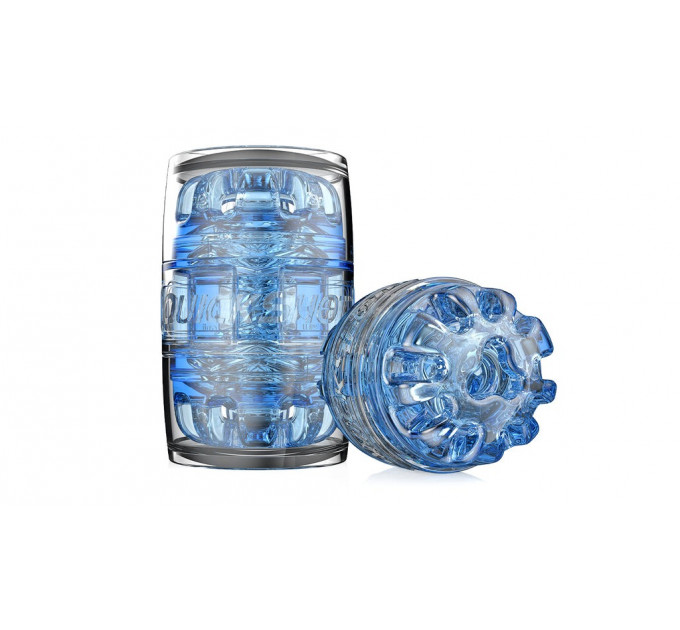 Мастурбатор двухсторонний FleshLight Quickshot Turbo, голубой