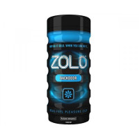 Мастурбатор у колбі з ребристою структурою Zolo Back Door Cup, блакитний