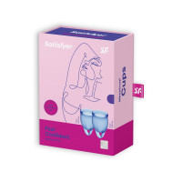 Набор многоразовых менструальных чаш Satisfyer Feel Confident медицинский силикон, 15 мл и 20 мл