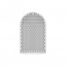 Мини мастурбатор нереалистичный Tenga Pocket Crystal Mist, с рельефом, белый