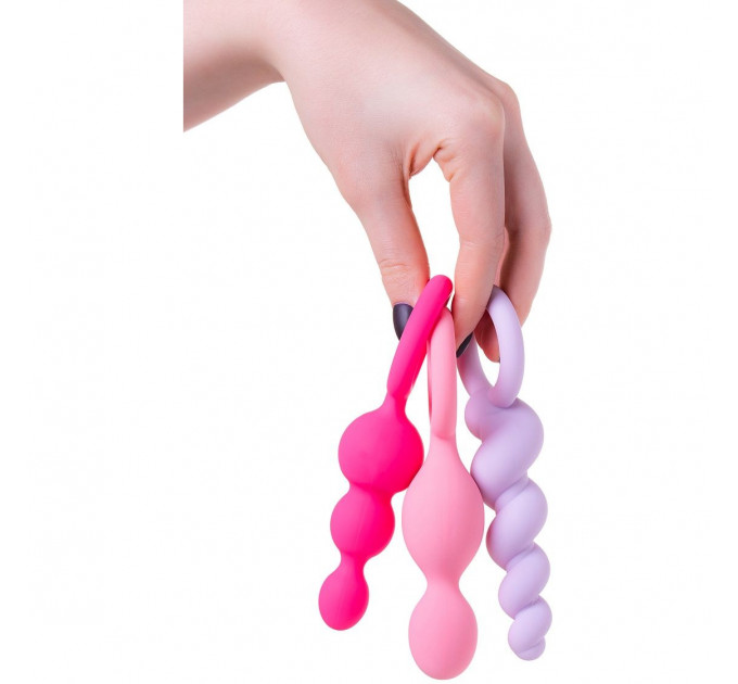 Набір анальних ланцюжків Satisfyer Booty Call (set of 3) (Colored)