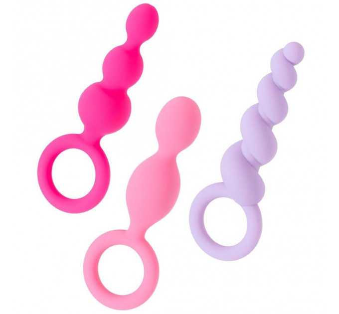 Набір анальних ланцюжків Satisfyer Booty Call (set of 3) (Colored)