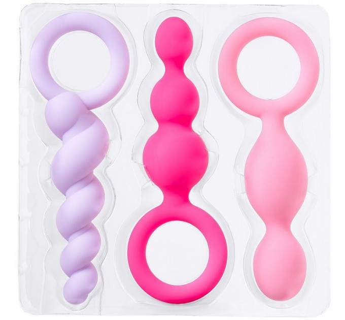 Набір анальних ланцюжків Satisfyer Booty Call (set of 3) (Colored)