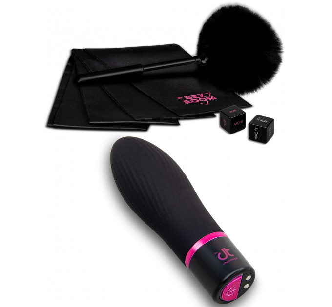 Набор девайсов для секс игр Dream Toys Sex Room Vibe Kit, 6 предметов, черный/розовый