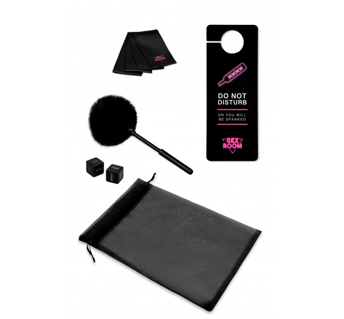 Набор девайсов для секс игр Dream Toys Sex Room Vibe Kit, 6 предметов, черный/розовый