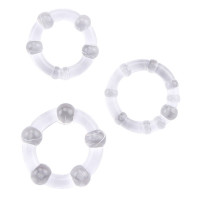 Набір кілець Chisa GK Power Cock Rings, прозорий