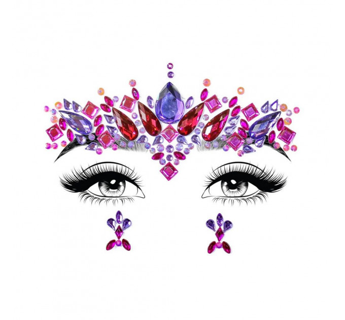 Наклейка для обличчя Leg Avenue Elektra face jewels sticker