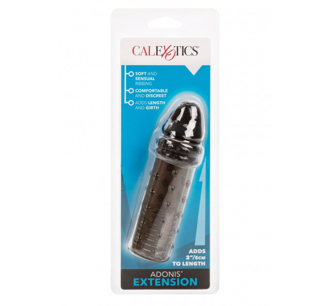 Насадка на пеніс рельєфна Adonis Extension +2 см, 16 см х 3.7 см