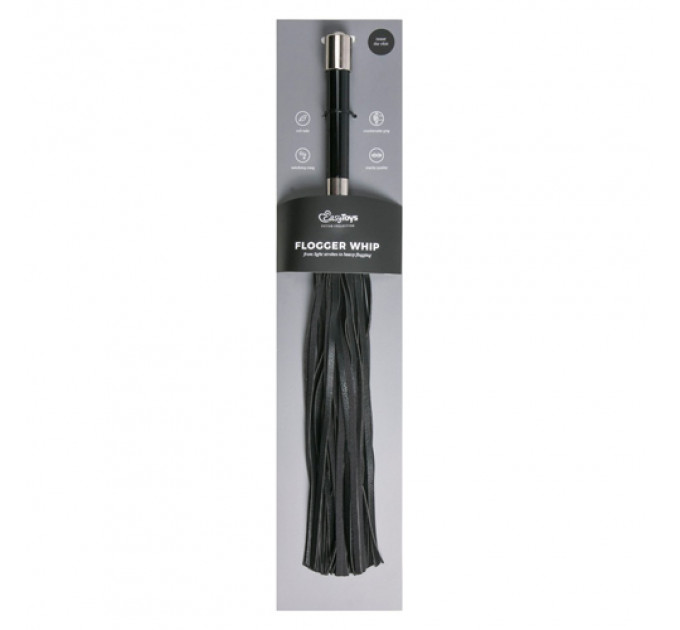 Плеть Easy Toys Long Flogger With Metal Grip
