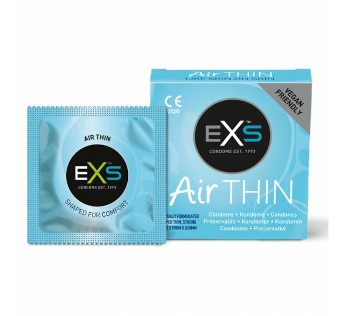 Презервативи EXS Air Thin Feel із латексу високої якості (ціна за упаковку, 3 шт.)