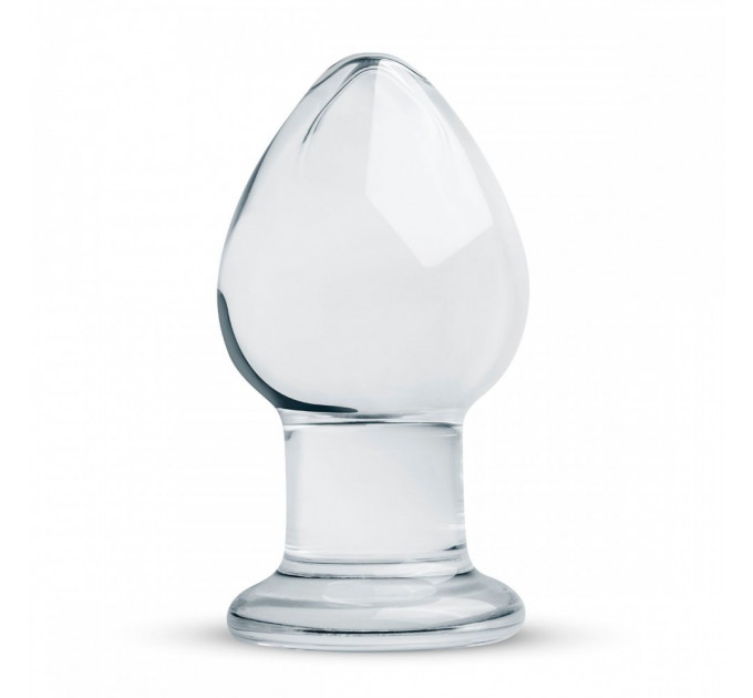 Пробка скло прозора Gildo Glass Buttplug No.26