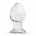 Пробка скло прозора Gildo Glass Buttplug No.26