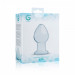 Пробка скло прозора Gildo Glass Buttplug No.26