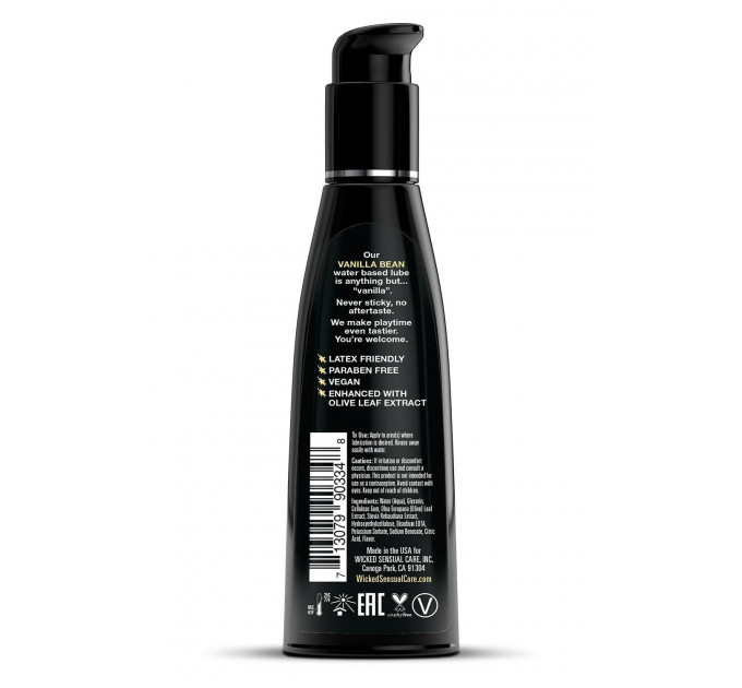 Съедобный лубрикант со вкусом ваниили WICKED AQUA 120ML