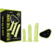 Страпон с 3 насадками Whipsmart Glow in the Dark светящийся в темноте