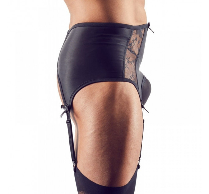Пояс для чулок мужской Svenjoyment с кружевом Men's Suspender Belt M