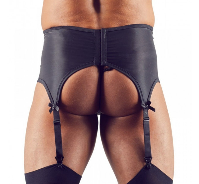 Пояс для чулок мужской Svenjoyment с кружевом Men's Suspender Belt M