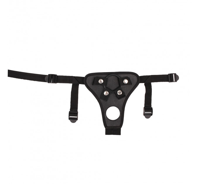 Трусики для страпону Chisa R.G.B Double Extensions Harness, чорні