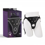 Трусики для страпону Chisa R.G.B Double Extensions Harness, чорні