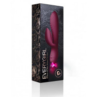 Вібратор кролик Rocks Off Everygirl Rabbit BURGUNDY