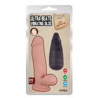 Вібратор реалістичний на присосці Chisa T-skin Real Ultra Beats Vibrating Dildo з пультом керування