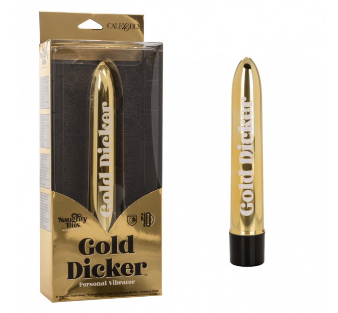 Вибратор Naughty Bits Gold Dicker Vibe