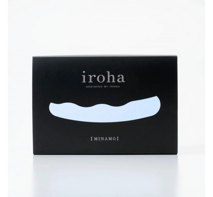 Вибратор рельефный Iroha Minamo Tenga, медицинский силикон, голубой