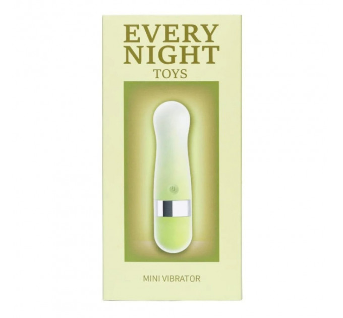 Віброкуля багатошвидкісна Every Night Toys з 10 режимами вібрації, зелений градієнт