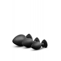 Набор анальных пробок LUXE BLING PLUGS TRAINING KIT RED GEMS