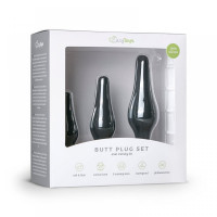 Набор анальных пробок EasyToys Butt Plug Set, черный