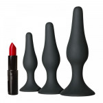 Набор анальных пробок EasyToys Butt Plug Set, черный