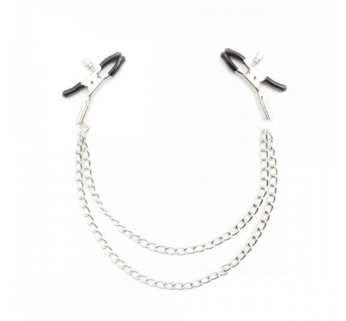 F61313 Зажимы для сосков c двойной цепочкой Loveshop Double Chain