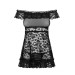 Сорочка Flores chemise Obsessive SM черная