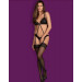 Боди Obsessive Laluna crotchless teddy black L/XL