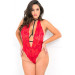 Кружевное Боди с чокером FRONT FOCUS RED XL/2XL
