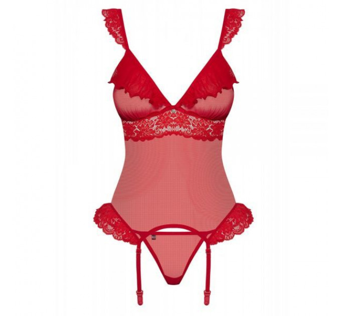 Корсет Obsessive 863-COR-3 corset & thong L/XL