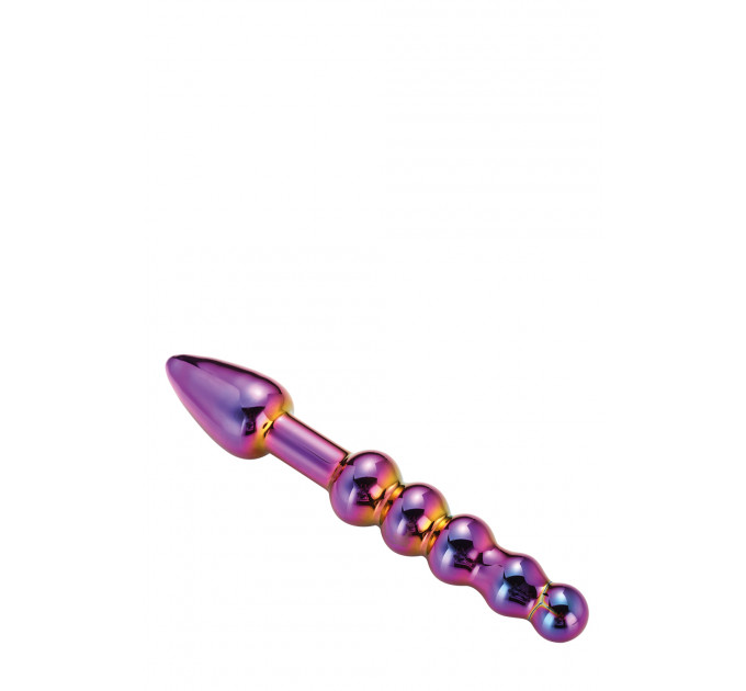 Стеклянный анальный стимулятор Dream Toys GLAMOUR GLASS RIDGED ANAL DILDO