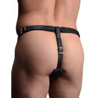Портупея труси з кільцем на член Harness With Cock Ring And Anal Plug та анальною пробкою