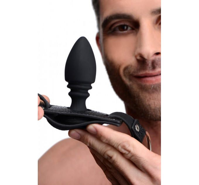 Портупея труси з кільцем на член Harness With Cock Ring And Anal Plug та анальною пробкою