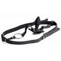 Портупея труси з кільцем на член Harness With Cock Ring And Anal Plug та анальною пробкою