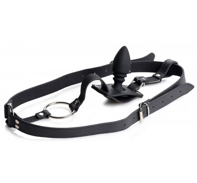 Портупея труси з кільцем на член Harness With Cock Ring And Anal Plug та анальною пробкою