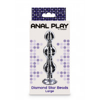 Анальна ялинка з кристалом Toy Joy Diamond Star Beads, Large