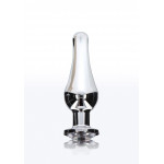 Анальная пробка с кристаллом Toy Joy Diamond Bum Bijou, серебристый, Small