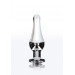Анальная пробка с кристаллом Toy Joy Diamond Bum Bijou, серебристый, Small
