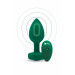 Анальна пробка з вібрацією та пультом B-Vibe - Vibrating Jewel Plug M/L Emerald